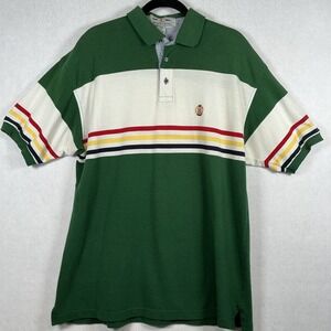 Vintage 90's Sunsplash Mens Multicolor Colorblock Short Sleeve Polo Size Large